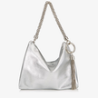 JIMMY CHOO Callie Metallic Leather Clutch Bag image 6