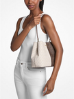 MICHAEL KORS Pratt Medium Two-Tone Signature Logo Shoulder Bag image 1