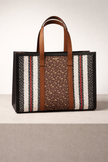 BURBERRY To Monogram Stripe Tote Bag image 1