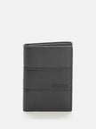 Guess Debossed Logo Trifold Wallet - Black image 0