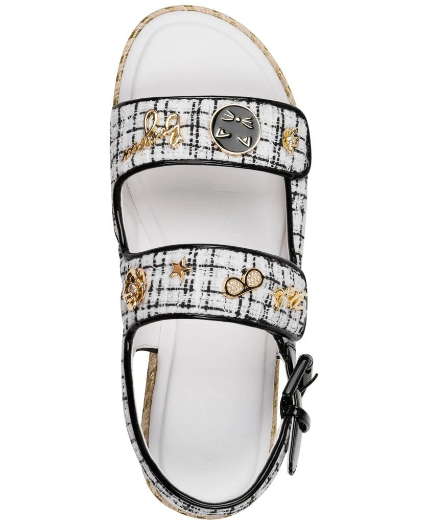 [AT DELHI] KARL LAGERFELD  Charlay Ankle Strap Espadrille - White image 2