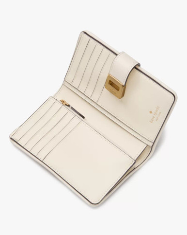 KATE SPADE Phoebe Straw Turnlock Medium Wallet image 1