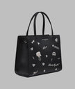 KARL LAGERFELD Maybelle Satchel With Pins - Black image 1