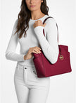 MICHAEL KORS Marilyn Medium Saffiano Leather Tote Bag - Cherry image 1