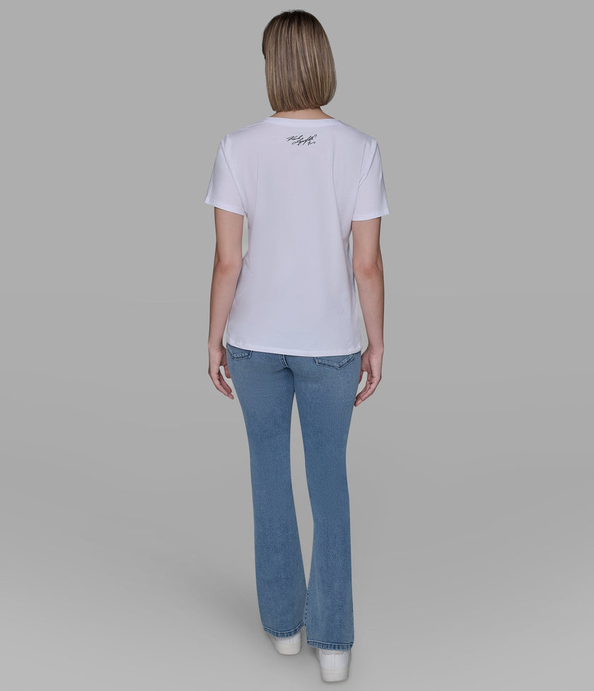 KARL LAGERFELD Choupette In Beret Tee - White (Arriving In Delhi) image 2