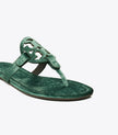 TORY BURCH Miller Velvet Sandal - Deep Teal image 3