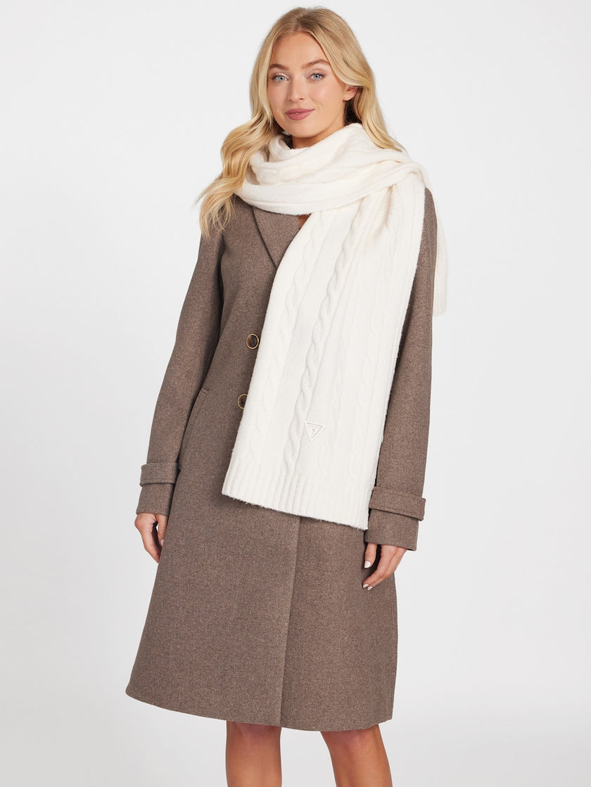 Guess Cable-Knit Scarf - Off-White image 1