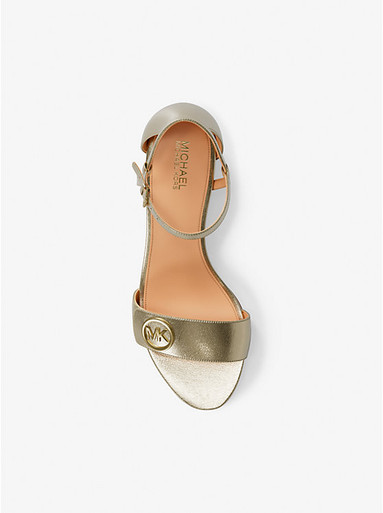 MICHAEL KORS Hannah Metallic Block Heel Sandal image 1