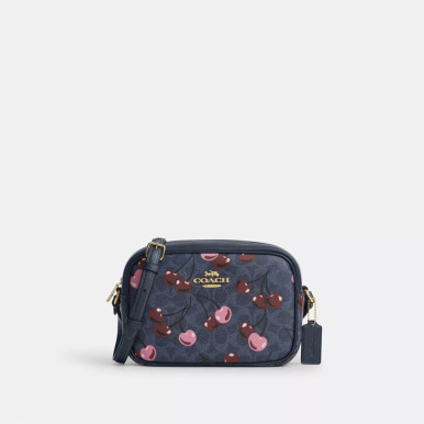COACH Jamie Camera Bag In Signature Canvas With Cherry Print image 3