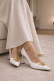 VERSACE Medusa Pumps White image 0