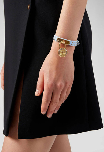 VERSACE Medusa Lock Icon Quartz Ladies Watch - White Blue (Arriving In Delhi) image 3