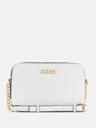 Guess Zakaria Debossed Logo Double-Zip Crossbody - White image 0