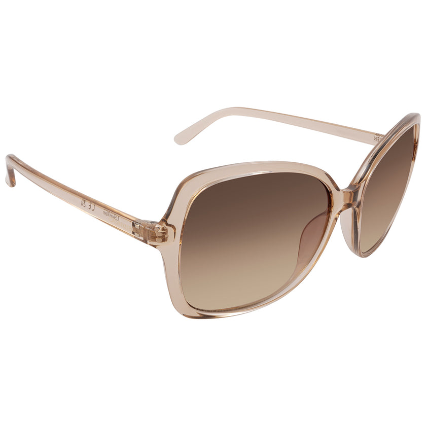 [ARRIVING] CALVIN KLEIN Brown Gradient Butterfly Ladies Sunglasses image 2