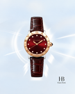 [Brand New] BVLGARI Bvlgari Bvlgari Brown Leather Strap 33 mm