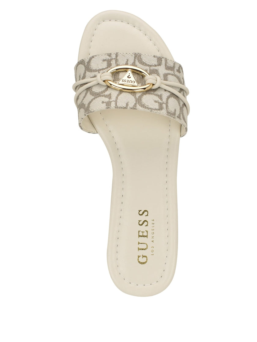 GUESS Lynzy Logo Beach Slides - Grey image 2