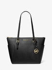 MICHAEL KORS  Charlotte Large Saffiano Leather Top-Zip Tote Bag - Black image 0