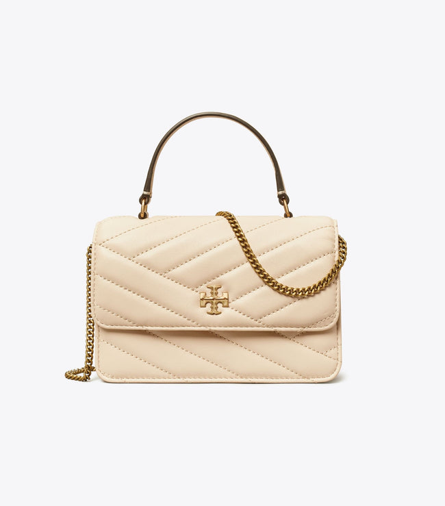 [AT DELHI] TORY BURCH Mini Kira Chevron Top Handle Chain Wallet image 0