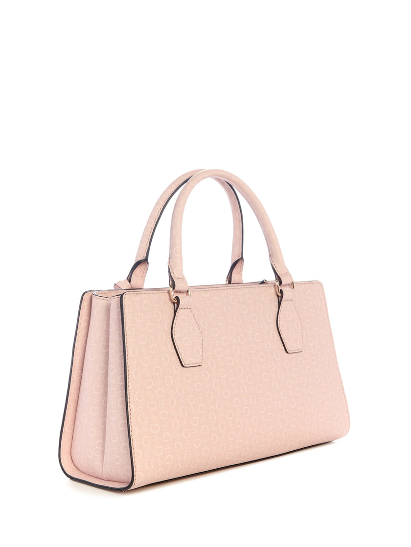 Guess Eldoria Logo Satchel - Brown image 2
