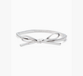 KATE SPADE Skinny Mini Bow Bangle ( Arriving In Delhi ) - Silver image