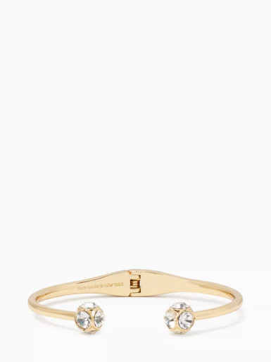 Kate Spade Lady Marmalade Open Cuff - Clear/Gold image 2
