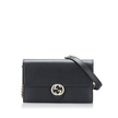 GUCCI Interlocking g Wallet On Chain - Black image 1