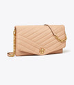 [AT DELHI] TORY BURCH Kira Chevron Clutch - Devon Sand image 2