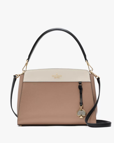Kate Spade Madison Medium Top Handle Satchel - Toasted Haz elnut Multi  ( Arriving In Delhi ) image 5