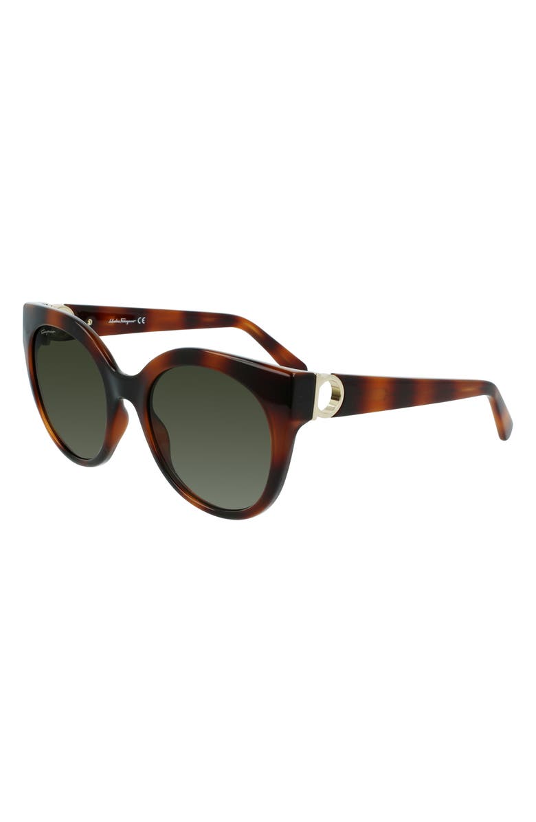 FERRAGAMO Gancini 53mm Round Sunglasses image 0