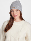 Guess Faux-Leather Logo Patch Beanie - Gray image 1