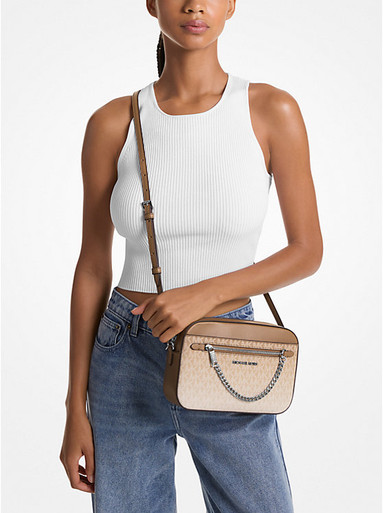 MICHAEL KORS Jet Set large crossbody bag with ombré design and exclusive logo image 5