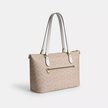 COACH Gallery Tote Bag In Signature Canvas - Gold/Sand/Chalk image 2
