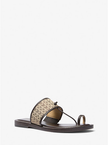 MICHAEL KORS Ashtin Mk2000 Logo Jacquard Sandal - Natural image 2