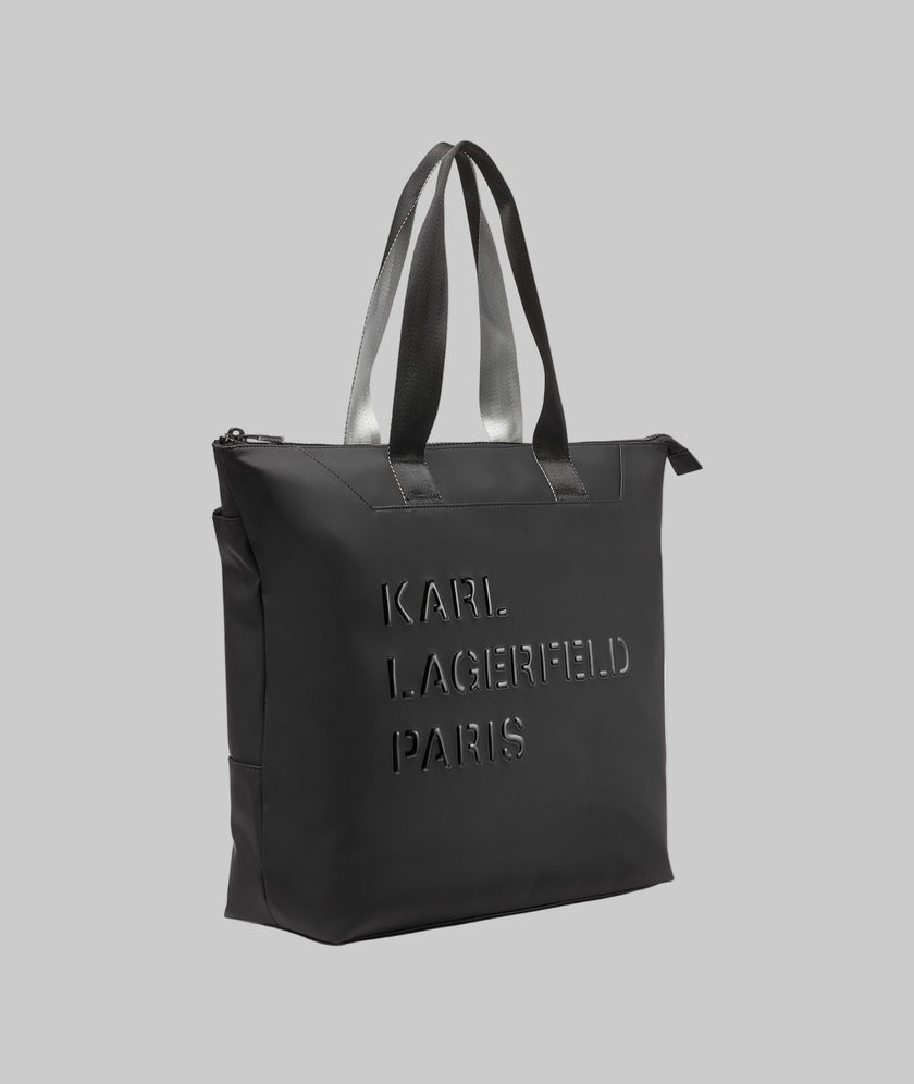 KARL LAGERFELD World Tour Travel Tote Bag - Black image 3