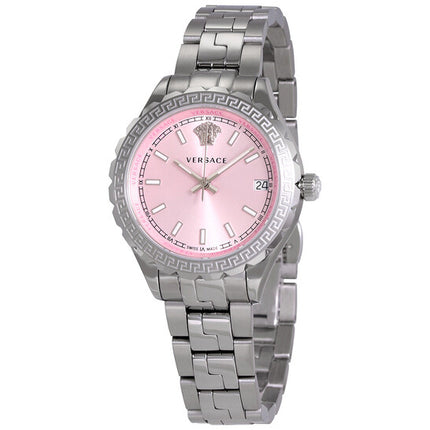 VERSACE Hellenyium Pink Dial Stainless Steel Ladies Watch image 1