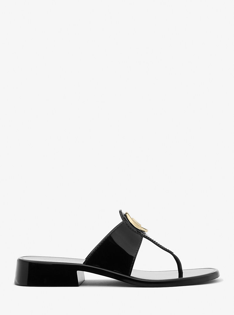 MICHAEL KORS Hannah Jelly T-Strap Sandal - Black image 2