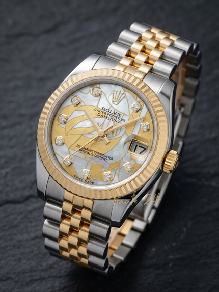[Store Display New] ROLEX Datejust 31 Gold Dust Dream/Diamond Unisex Watch image 0