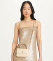 [AT DELHI] TORY BURCH Mini Kira Chevron Top Handle Chain Wallet image 1