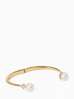 KATE SPADE  Pearls Of Wisdom Open Hinged Bangle image 0