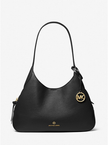MICHAEL KORS Kelsey Large Pebbled Leather Shoulder Bag - Black image 1