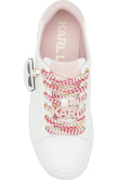 KARL LAGERFELD Capree Karl Choupette Low Top Sneaker (Women) - White/ Blush Combo image 3