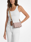 MICHAEL KORS Vincent small crossbody bag with jacquard logo and card holder image 2