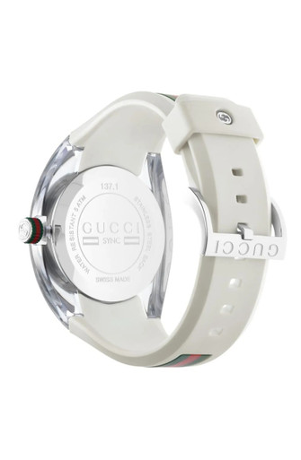 GUCCI Unisex Sync Rubber Strap Sport Watch, 46mm image 1