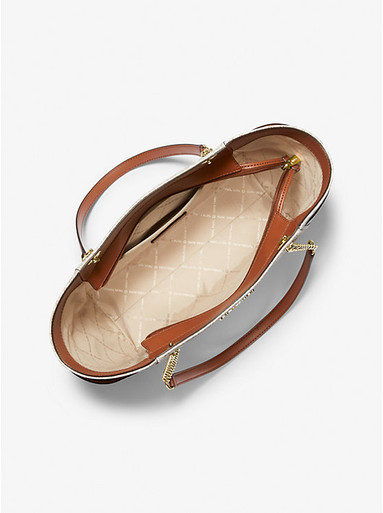 [AT DELHI] Michael Kors Jet Set Large Signature Logo Shoulder Bag - Vainilla image 1