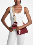 [AT DELHI] MICHAEL KORS Jet Set Small Metallic Logo Debossed Crossbody Bag with Case for Apple Airpods Pro® image 1