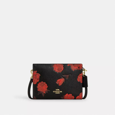 COACH Slim Crossbody Bag With Floral Print image 4