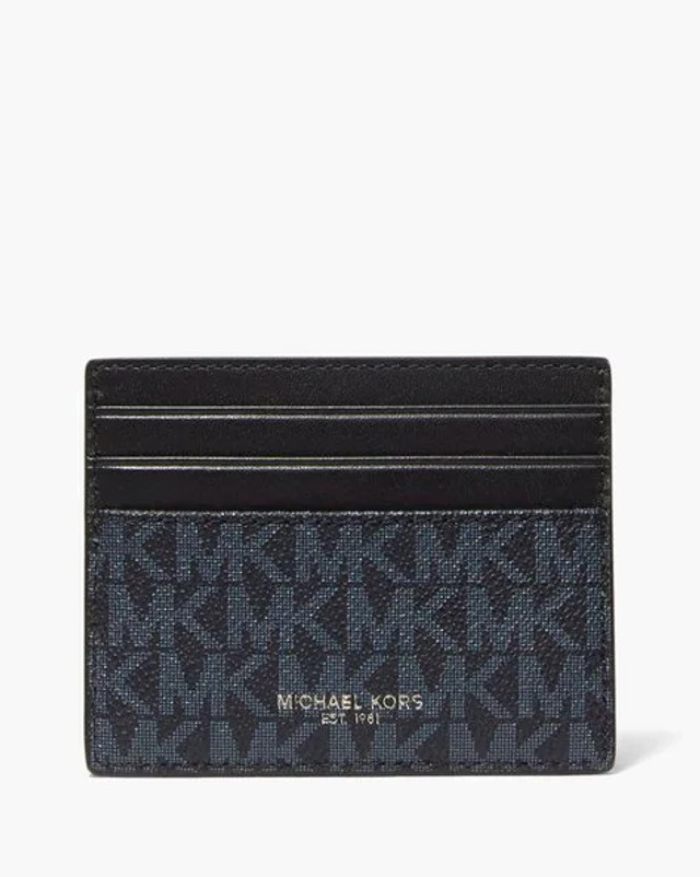 MICHAEL KORS Cooper Tall Card Case- - Blue image