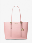 MICHAEL KORS  Jet Set Travel Large Saffiano Leather Tote Bag - Powder Blush image 0