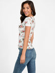 GUESS Carlee Triangle Tee  - Beige image 1