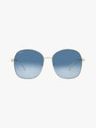 SALVATORE FERRAGAMO Blue Gradient Butterfly Ladies Sunglasses (Arriving In Delhi) image 0