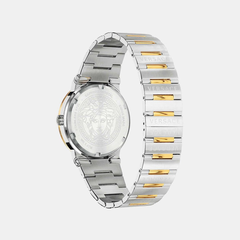 [AT DELHI] VERSACE Greca Men Quartz Green Dial Analog Stainless Steel Watch image 2